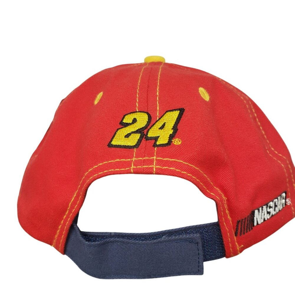 NEW Jeff Gordon 24 Nascar Blue Red Hat Baseball Cap Chase Authentics - Picture 5 of 11